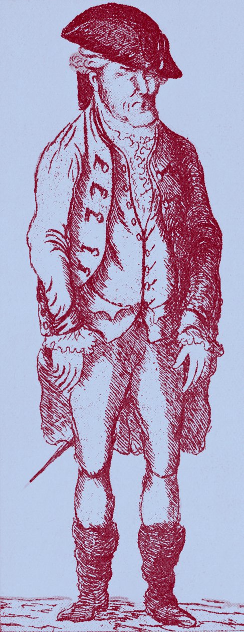 John Wilkes - naar karikatuur van James Sayers door James Sayers