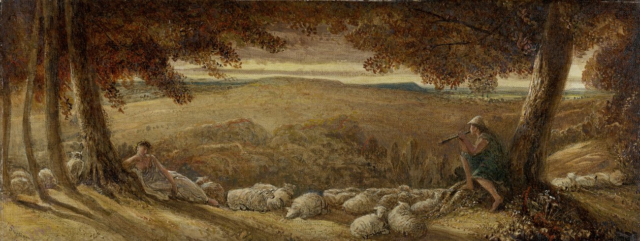 Avondweide, ca.1860-70 door James Smetham