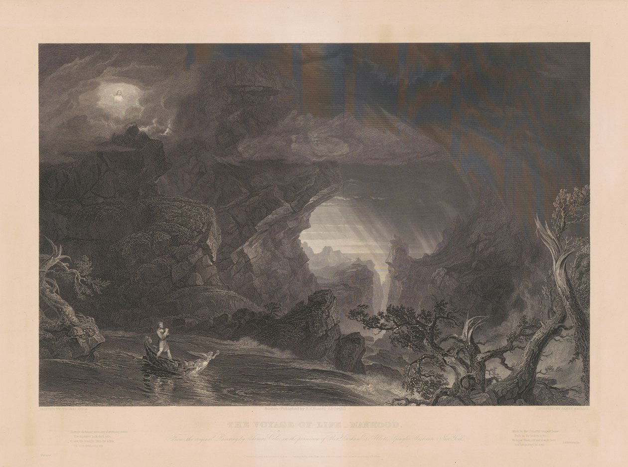 De reis van het leven: Volwassenheid door James Smillie, after Thomas Cole