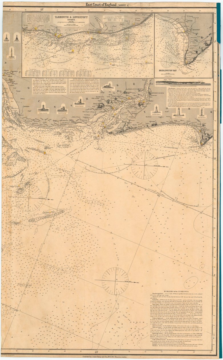 Engeland Oostkust. Blad 3, late 19e eeuw (print) door James & Son Imray