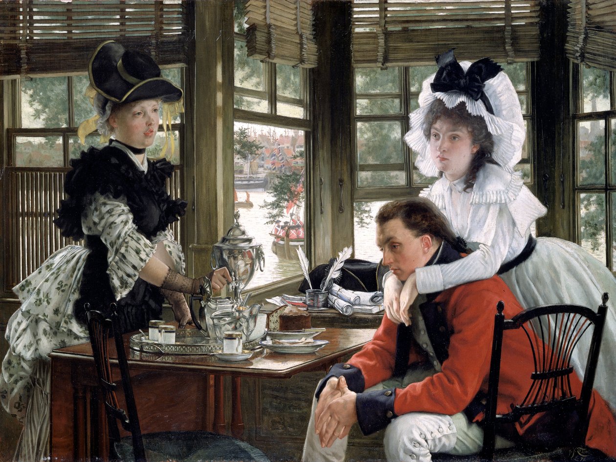 Slecht nieuws Het Afscheid, 1872 door James Tissot