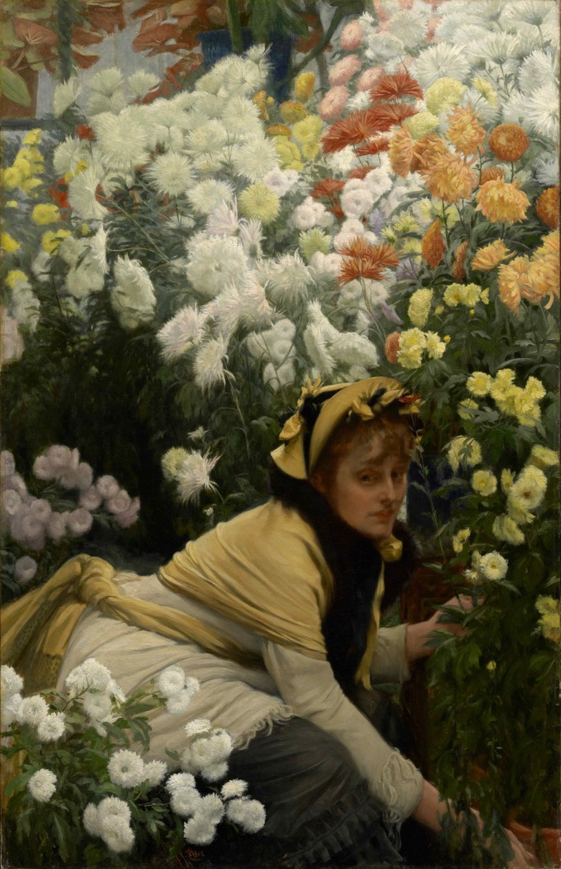 Chrysanten door James Tissot