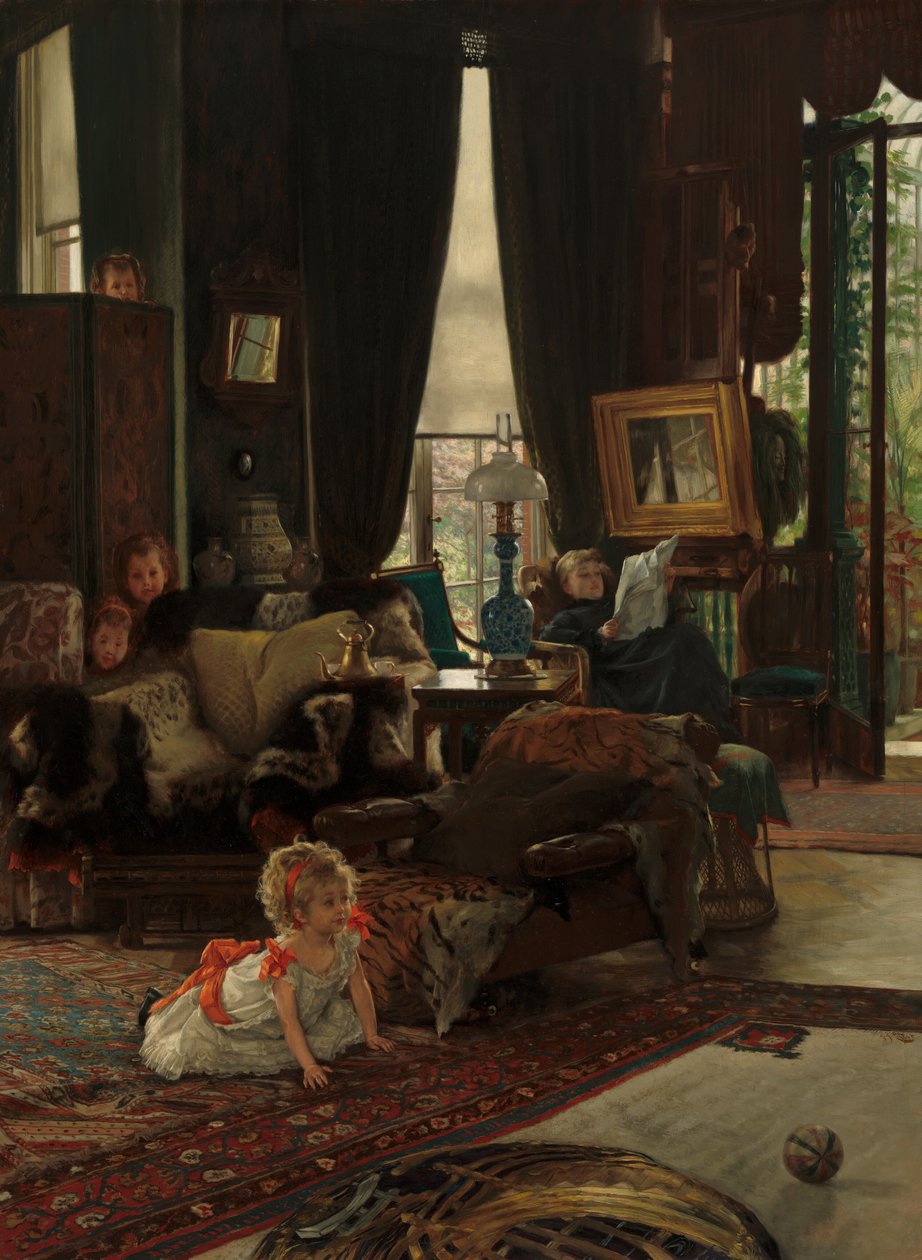 Verstoppertje, ca. 1877 door James Tissot