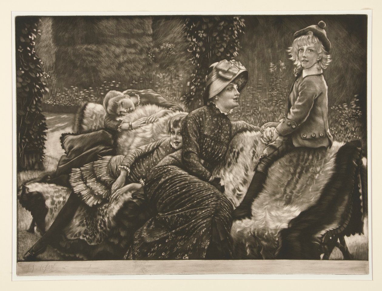 De tuinbank door James Tissot