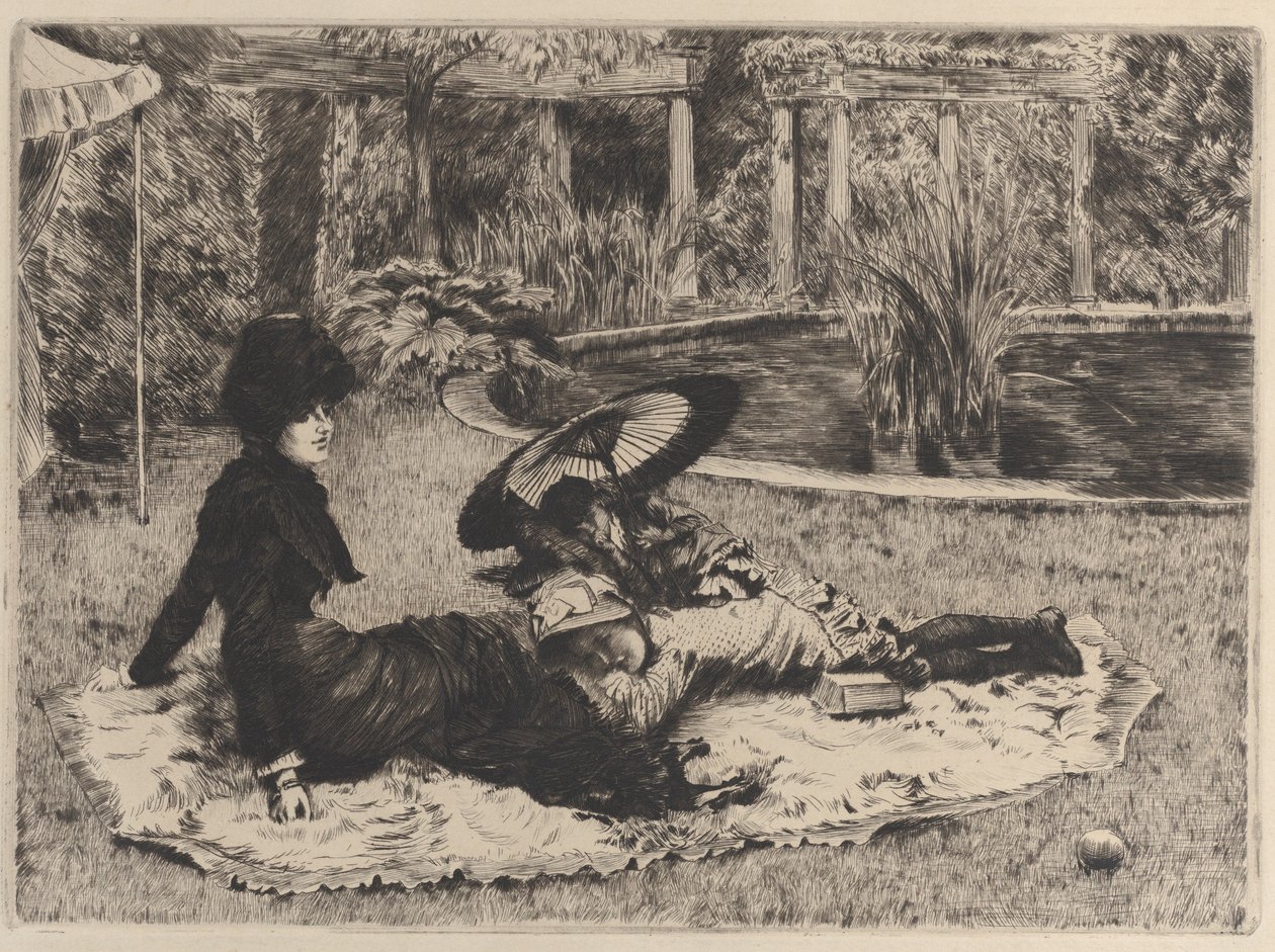 Op het Gras door James Tissot