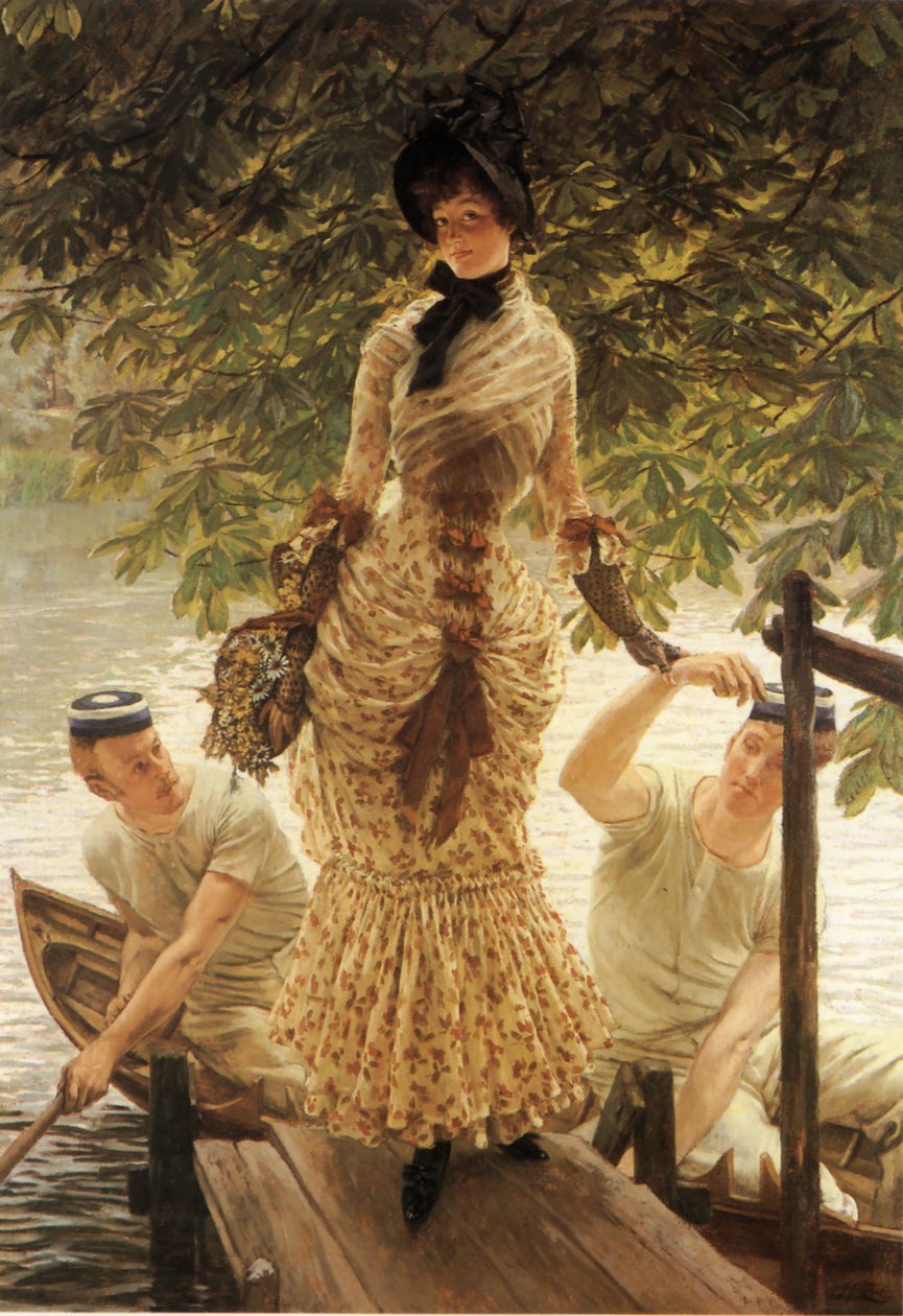 Op de Theems door James Tissot