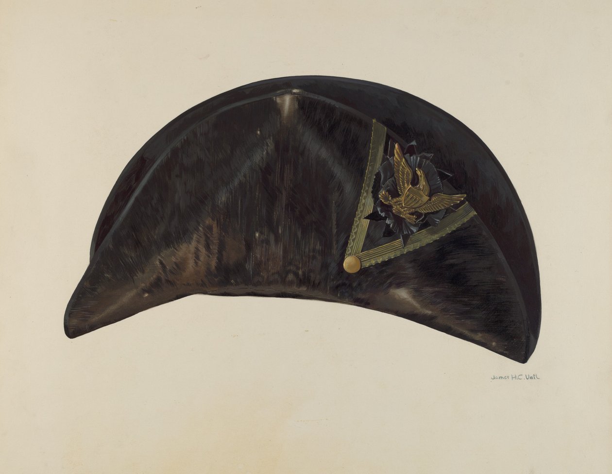 Militaire hoed door James Vail