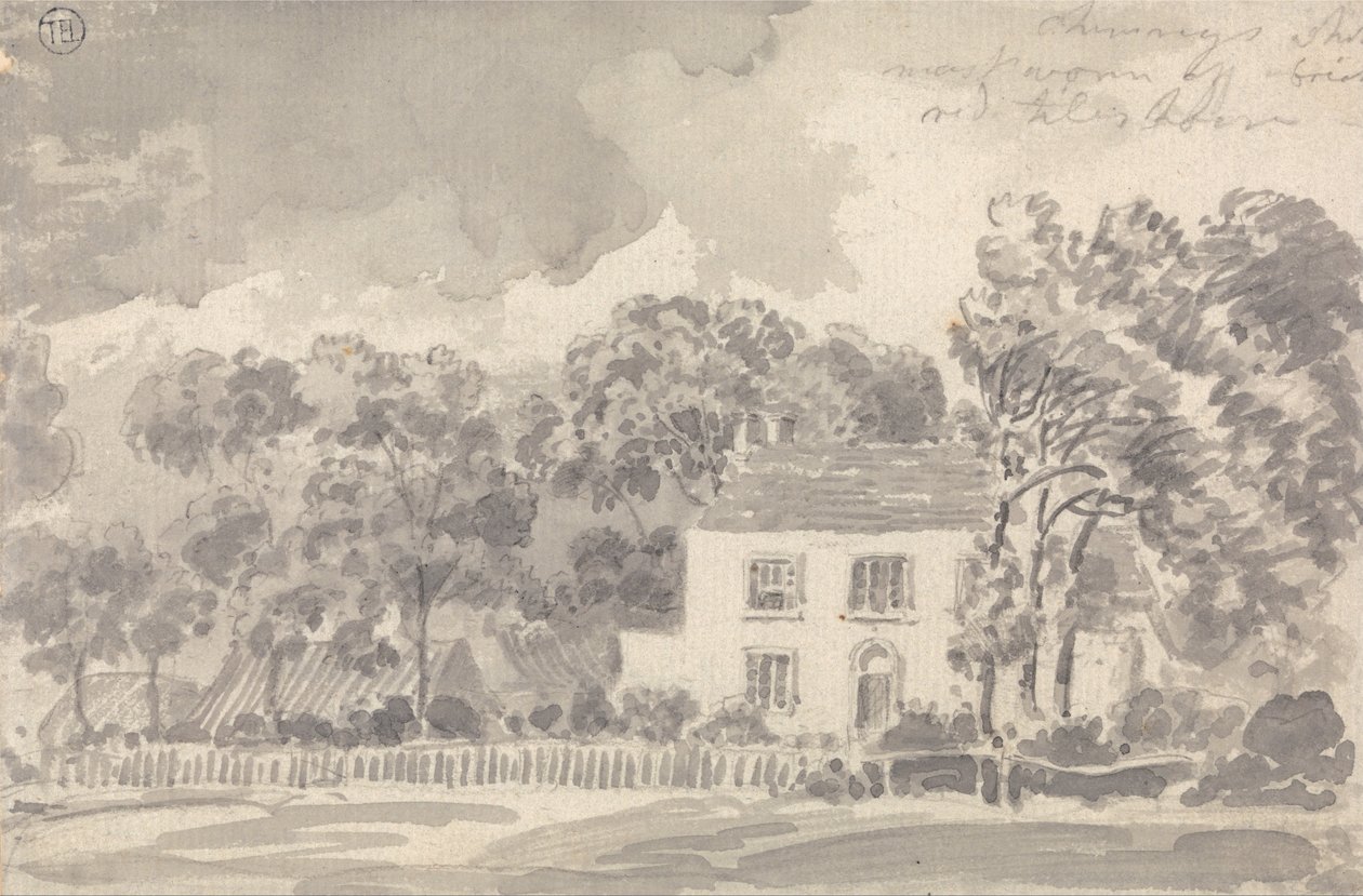 Huis tussen de bomen door James Ward