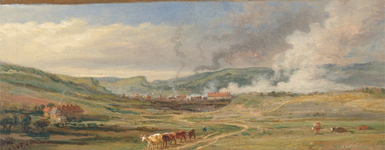 Landschap bij Swansea, Zuid-Wales door James Ward