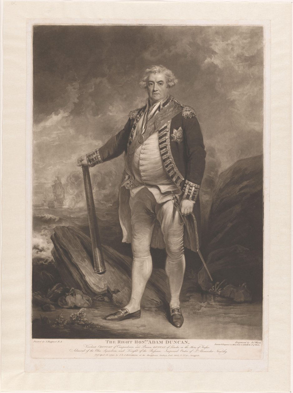 Portret van Adam Duncan door James Ward