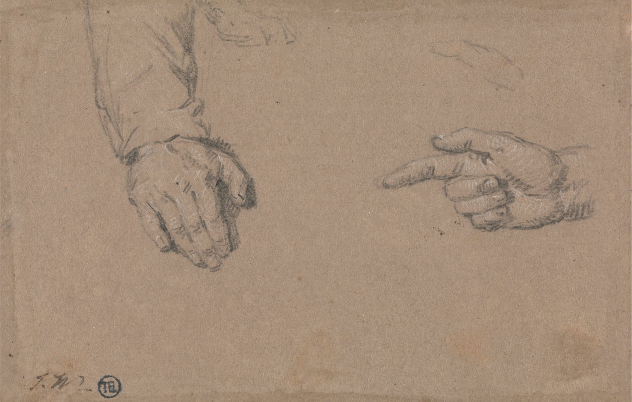 Studies van handen door James Ward
