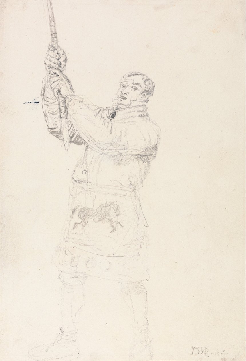 Studie van een Drayman (Een studie voor "Zijden - alle") door James Ward
