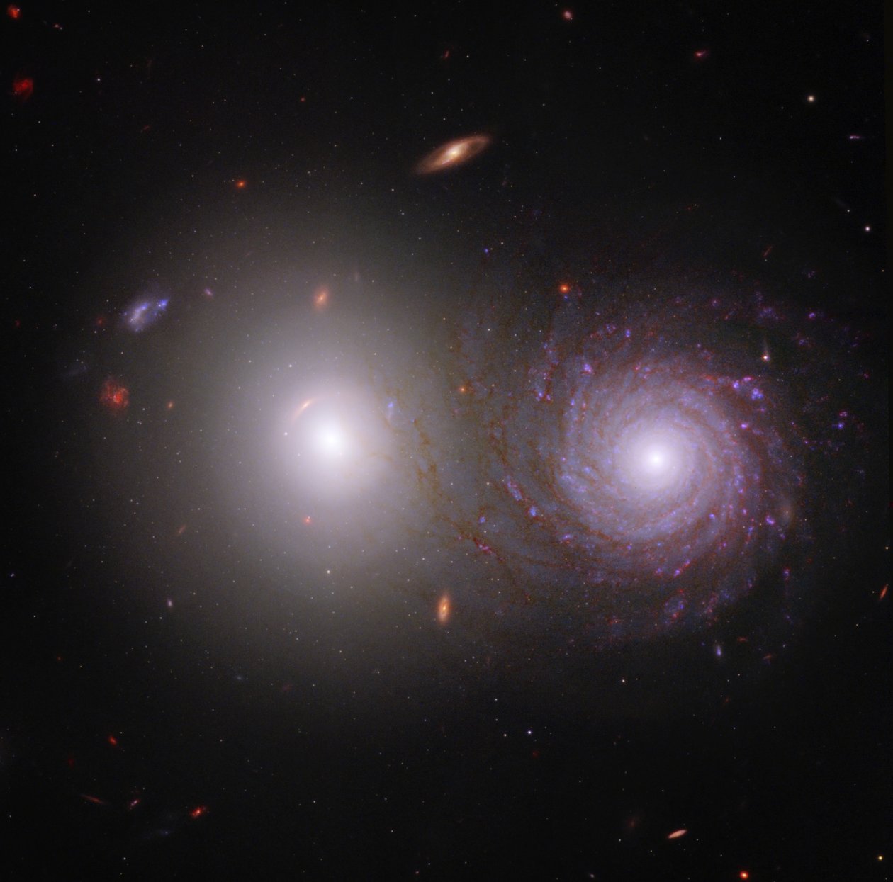 Interstellaire Stof Binnen een Galactisch Paar door James Webb Space Telescope (NASA)