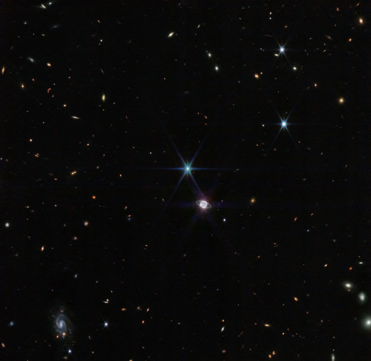 Zeldzaam Uitzicht op de Ringen van Neptunus door James Webb Space Telescope (NASA)