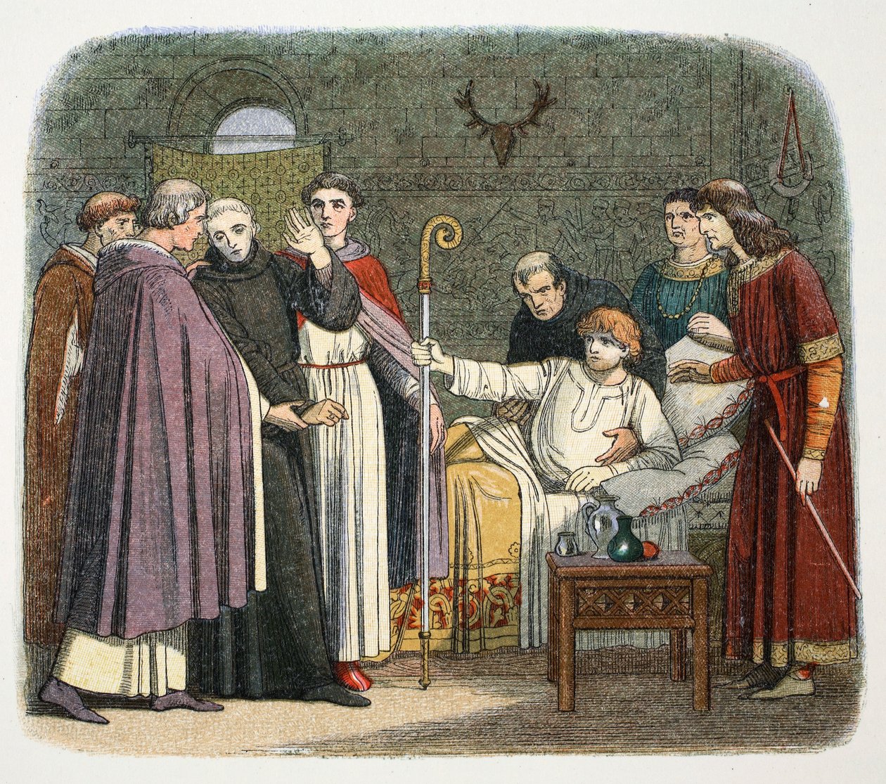 Anselmus benoemd tot Aartsbisschop van Canterbury door Willem II, 1093 1864 door James William Edmund Doyle