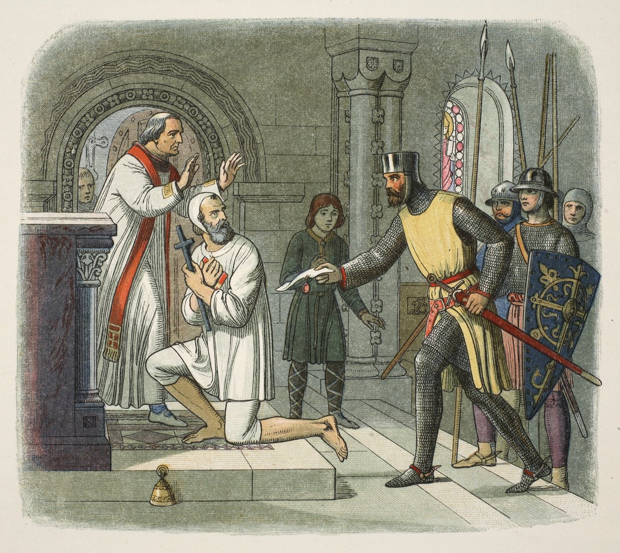 Hubert uit het heiligdom gehaald in Boisars, 1232, uit 