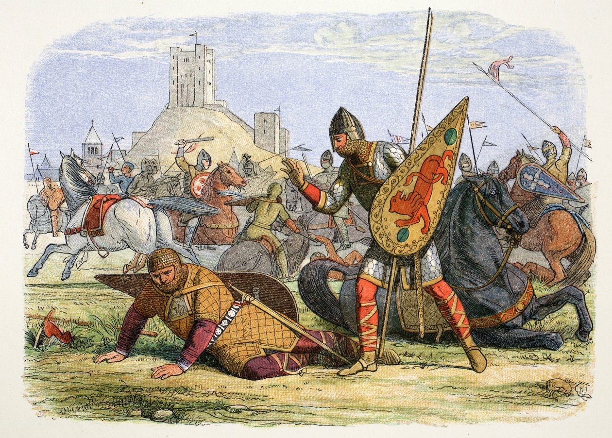Robert verwondt zijn vader, koning Willem I, Normandië, 1079 1864 door James William Edmund Doyle