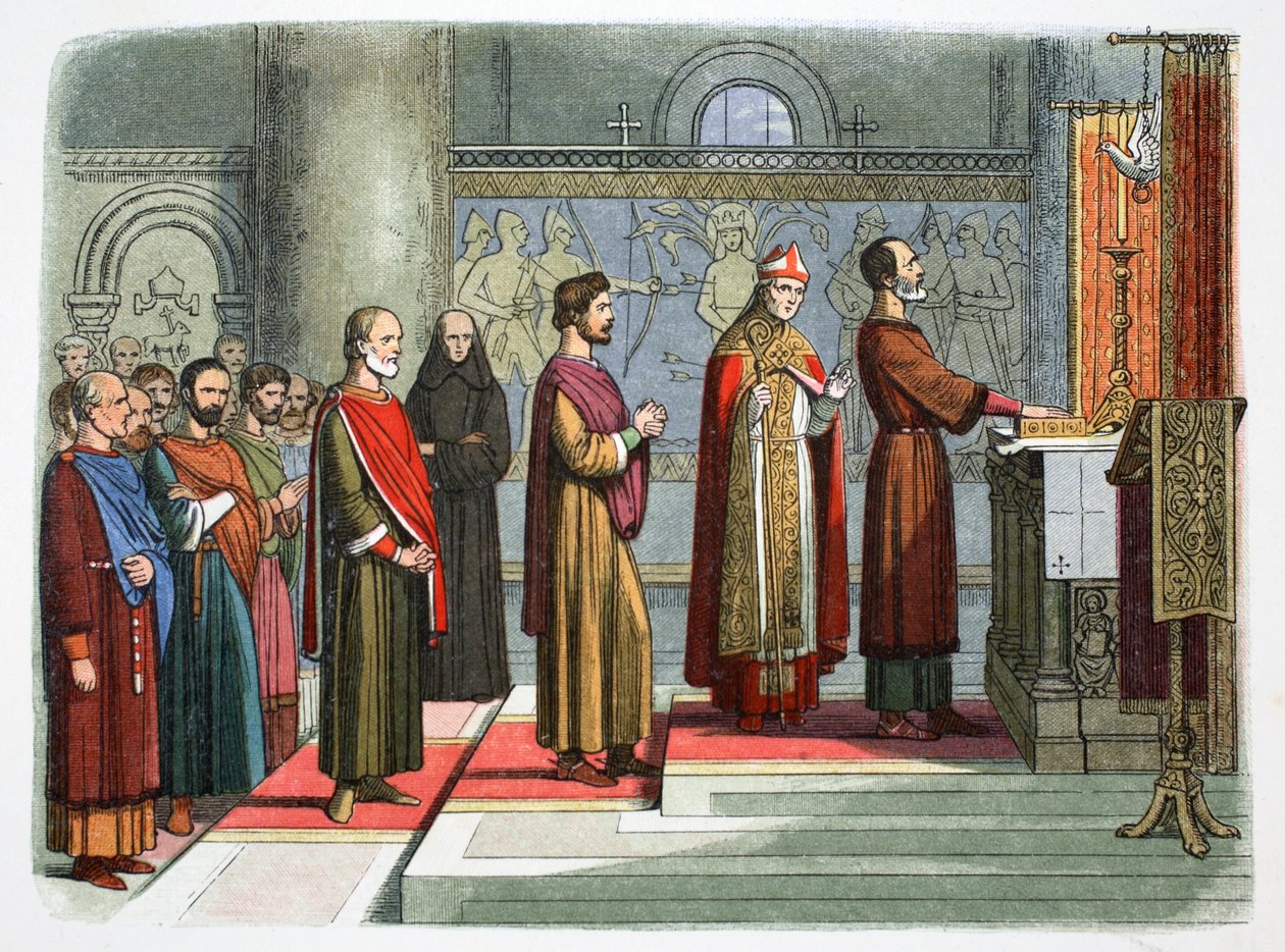 De baronnen zweren hun vrijheden te bereiken, 1214 1864 door James William Edmund Doyle