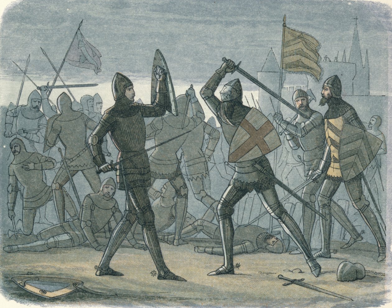 De bevrijding van Calais, 1864 door James William Edmund Doyle