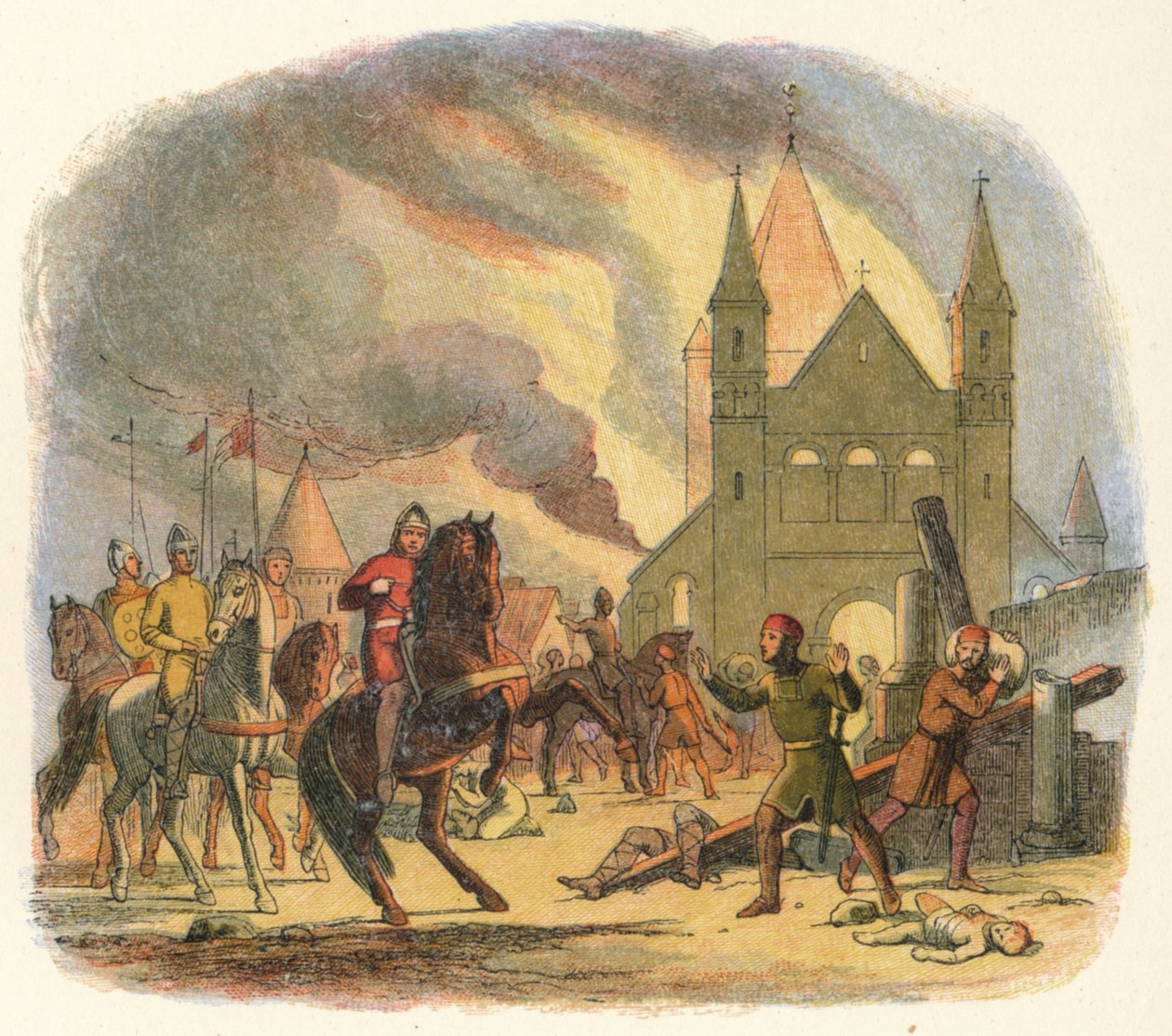 William ontvangt een dodelijke verwonding in Mantes, 1087 door James William Edmund Doyle