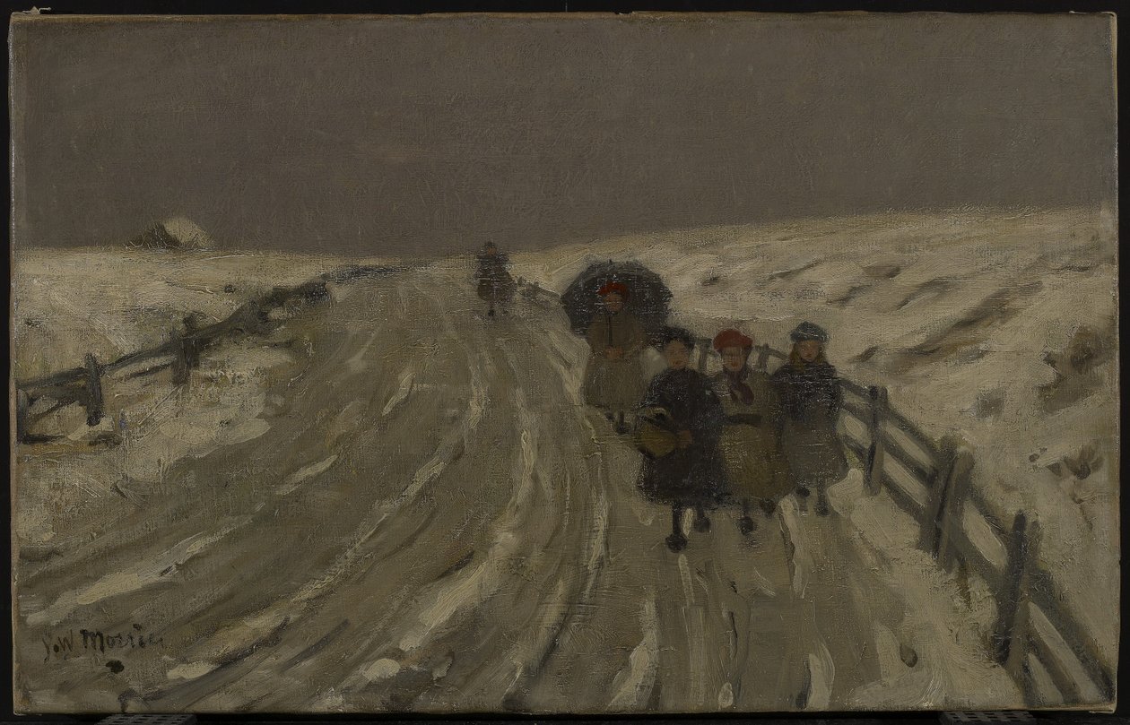 Terug van school, ca. 1901 door James Wilson Morrice
