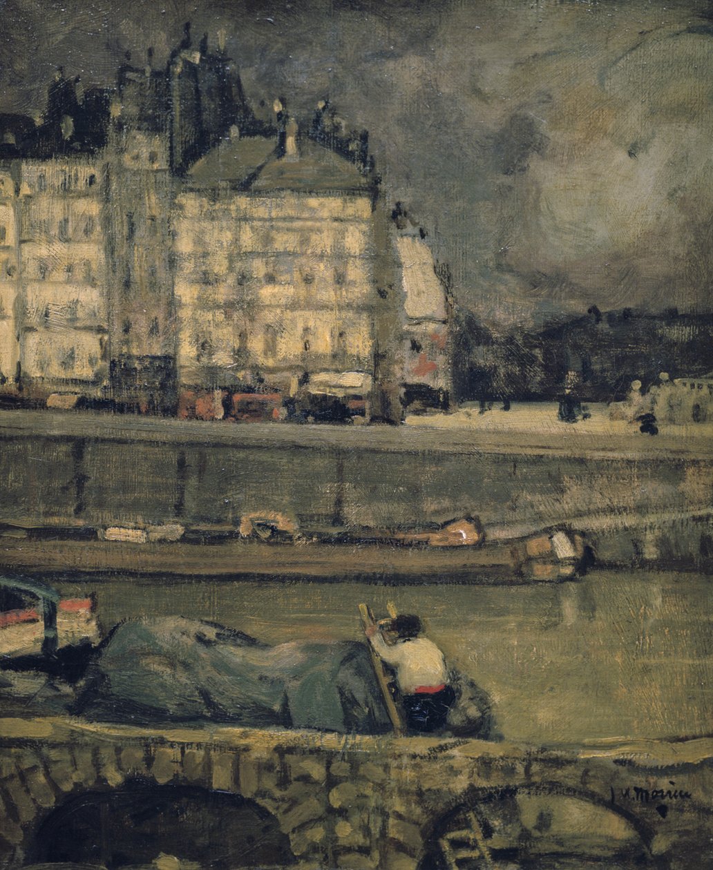 De Randen van de Seine, Parijs door James Wilson Morrice