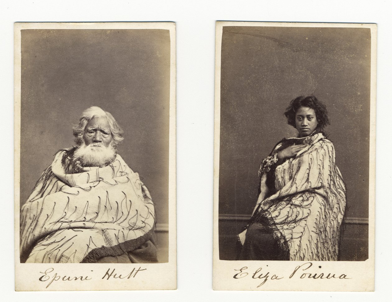 Epuni Hutt en Eliza Porirua, c.1865 door James Wrigglesworth