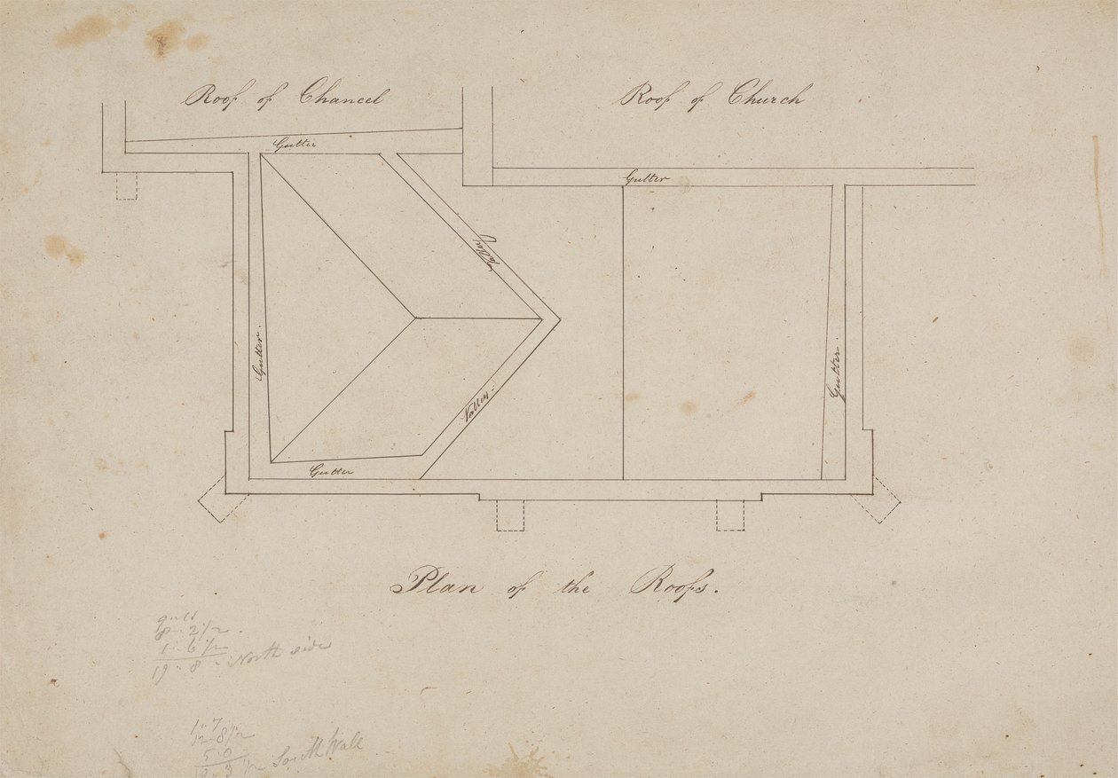 [Een van] Vijf ontwerpen voor een kerk door James Wyatt
