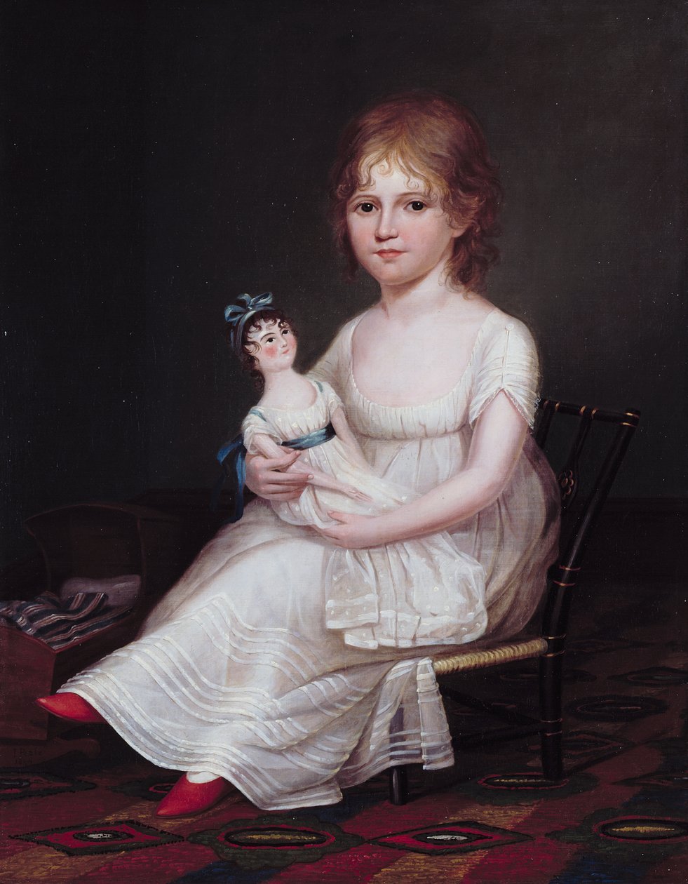 Een Meisje met een Pop, 1804 door James the Elder Peale