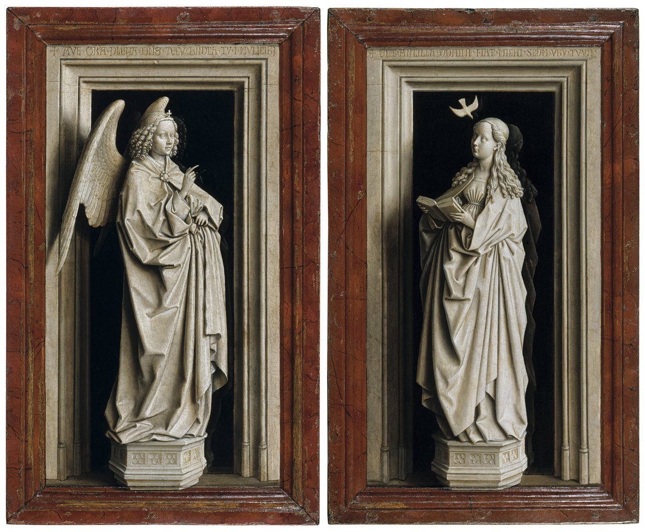 Het Aankondigingsdiptiek door Jan van Eyck
