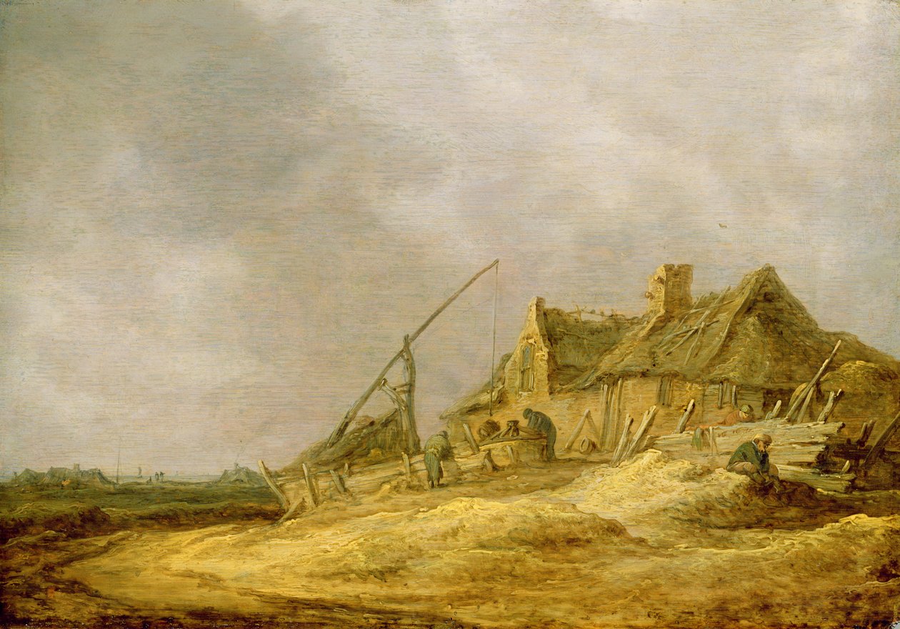 Boerderij, 1632 door Jan Josephsz van Goyen