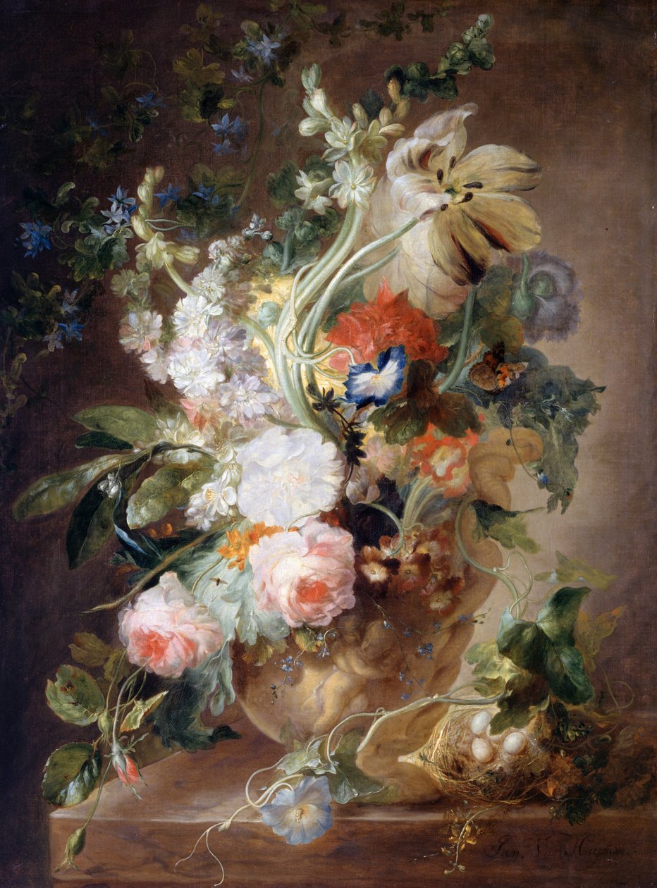 Vaas met Bloemen door Jan van Huysum