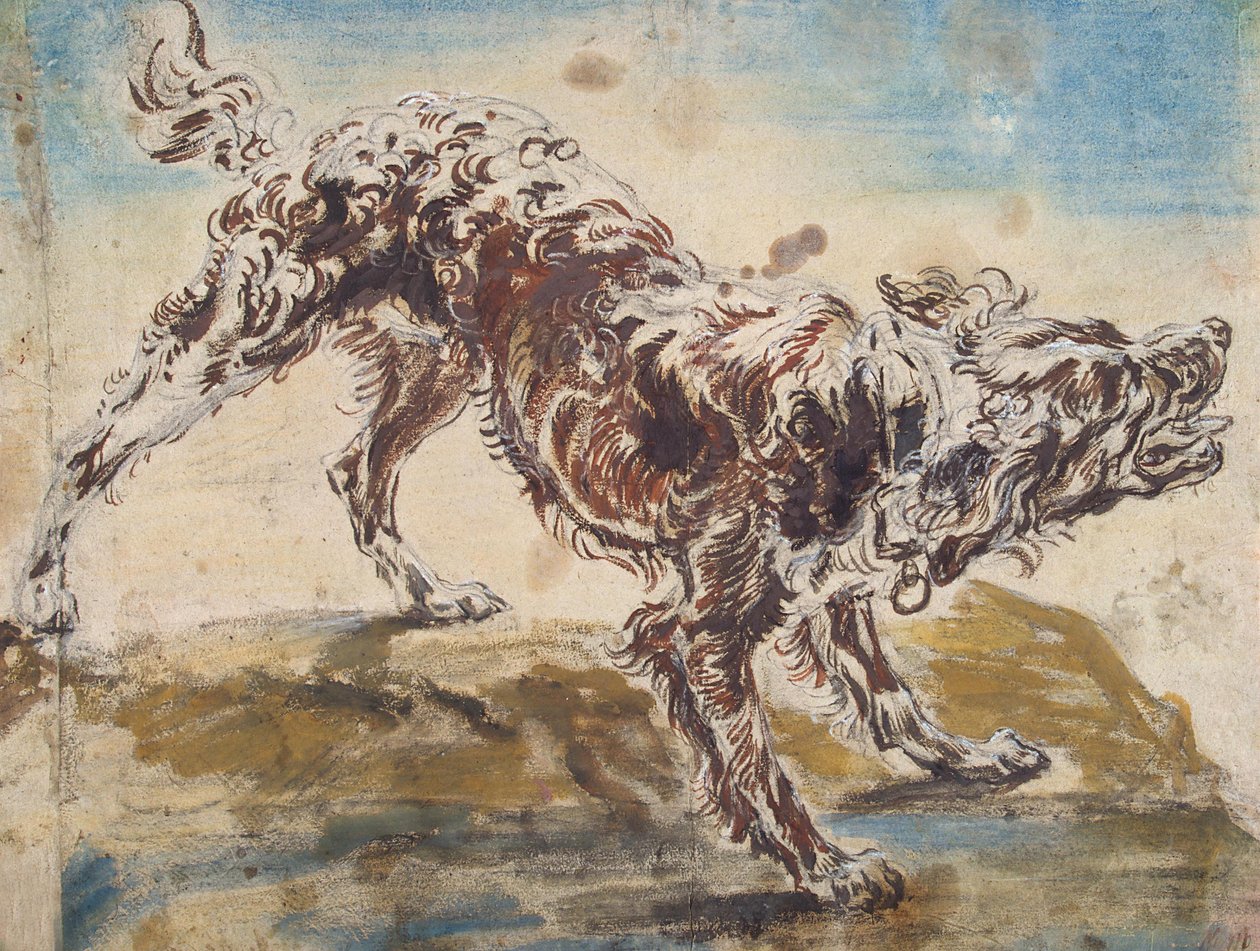 Studie van een hond door Jan Fyt