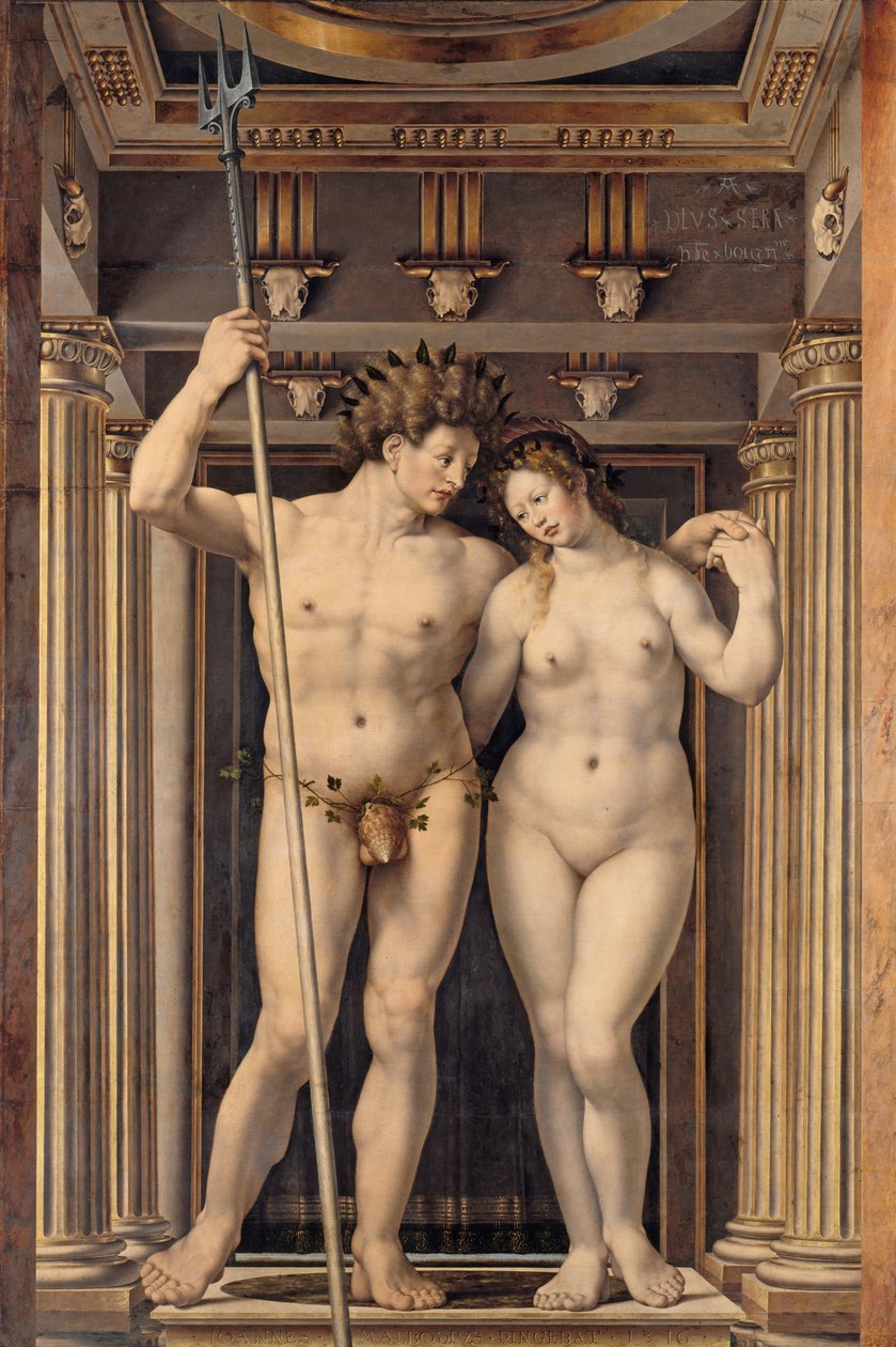 Neptunus en Amphitrite door Jan Gossaert
