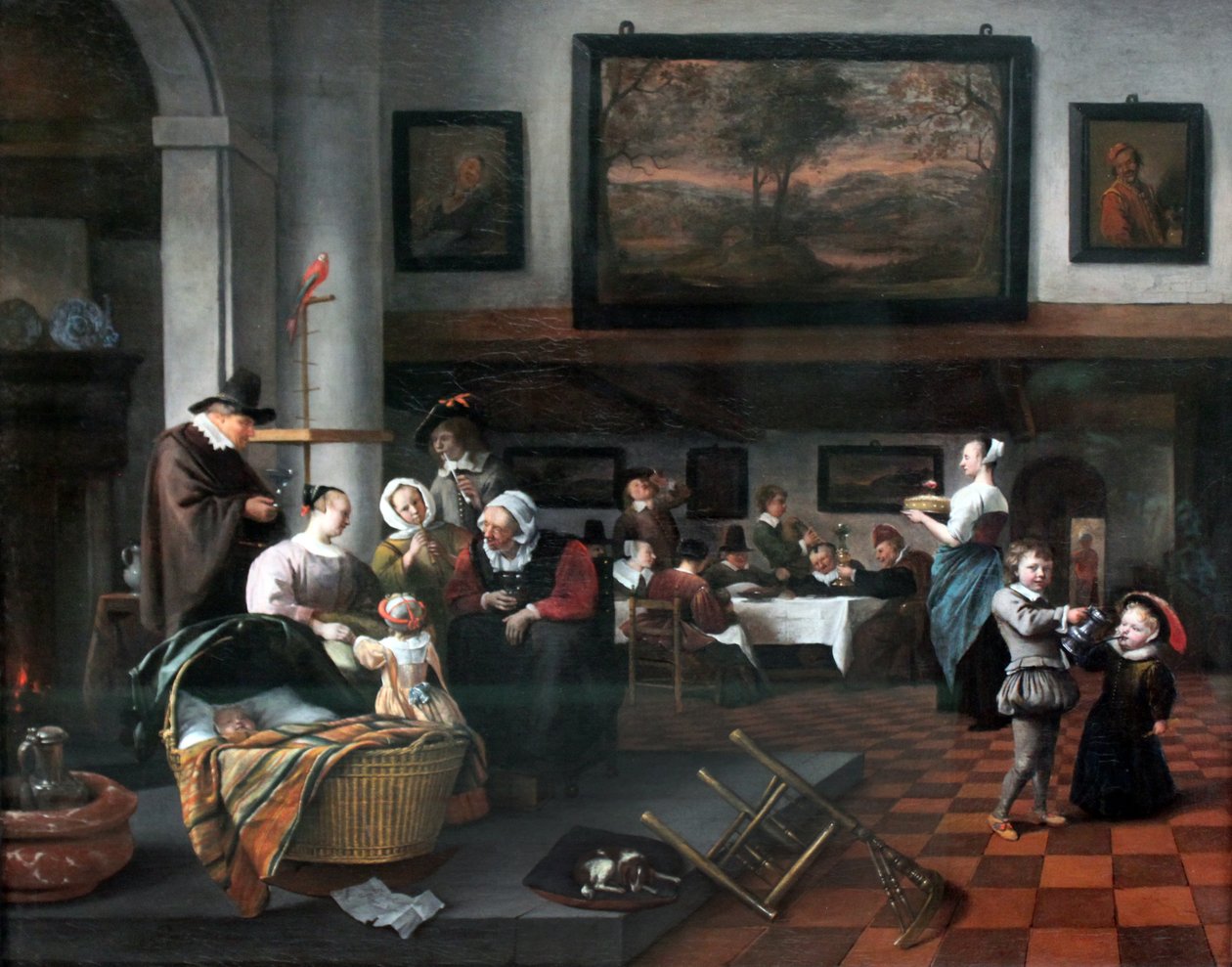 De doop van het kind door Jan Havickszoon Steen
