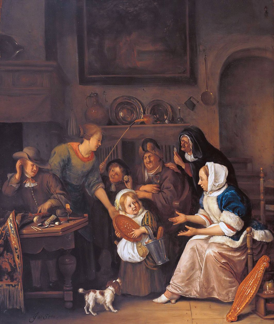 Het feest van Sint-Nicolaas door Jan Havickszoon Steen