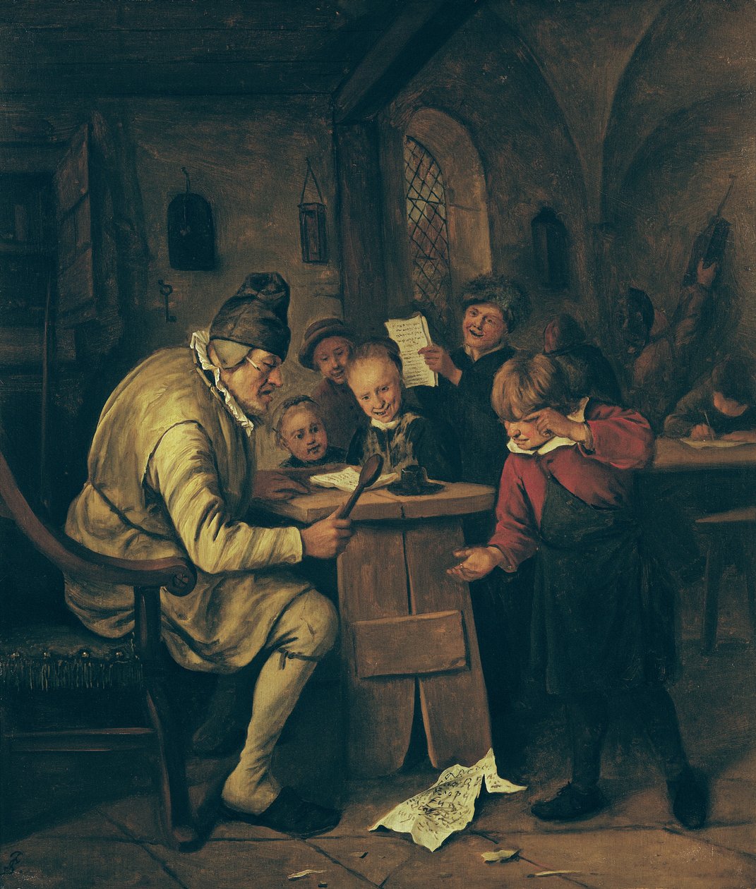 De Schoolmeester, 1626-79 door Jan Havickszoon Steen