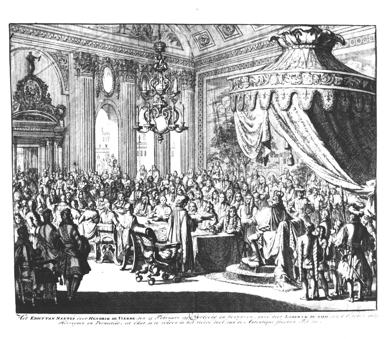 Herroeping van het Edict van Nantes door Jan Luyken