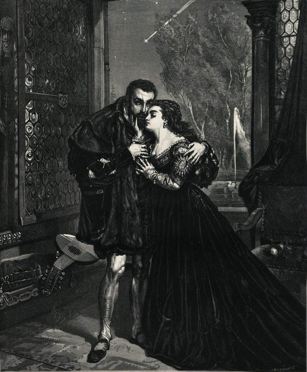 Zygmunt II August en Barbara Radziwiłłówna door Jan Alojzy Matejko