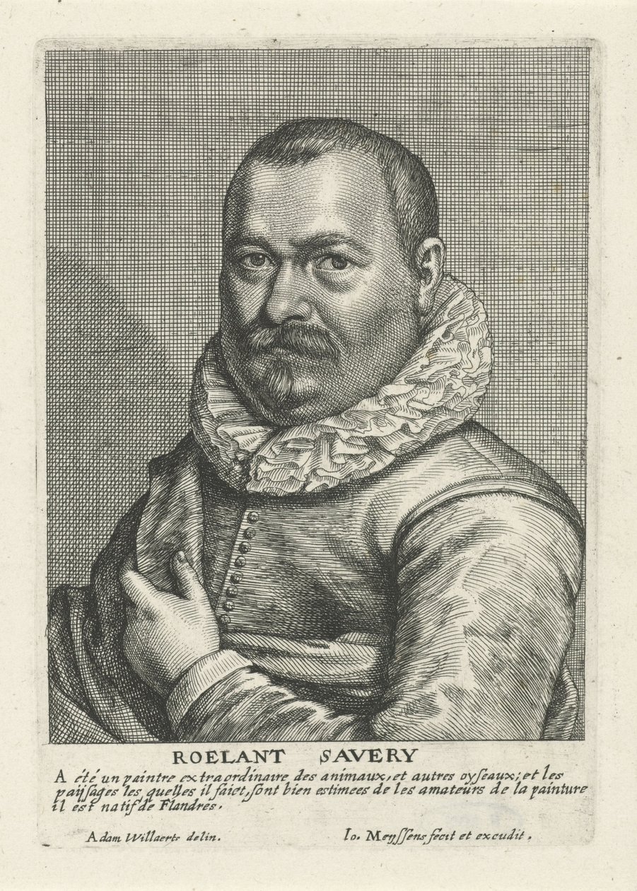 Portret van Roelant Savery door Johannes Meyssens