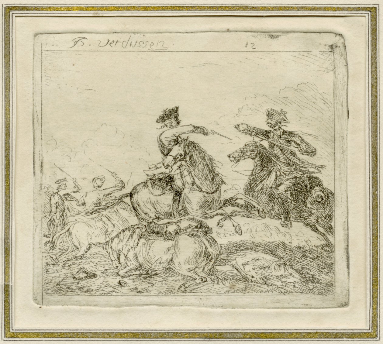 Cavaleriegevecht door Jan Peeter Verdussen
