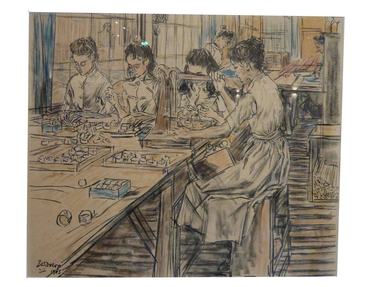 Nachtlichten 1 van de 12 litho