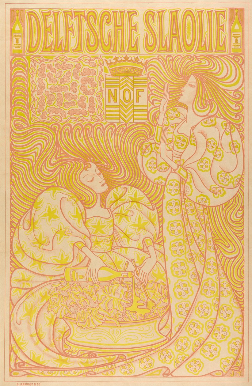 Jan Toorop, Delftse slaolie, 1895 door Jan Toorop