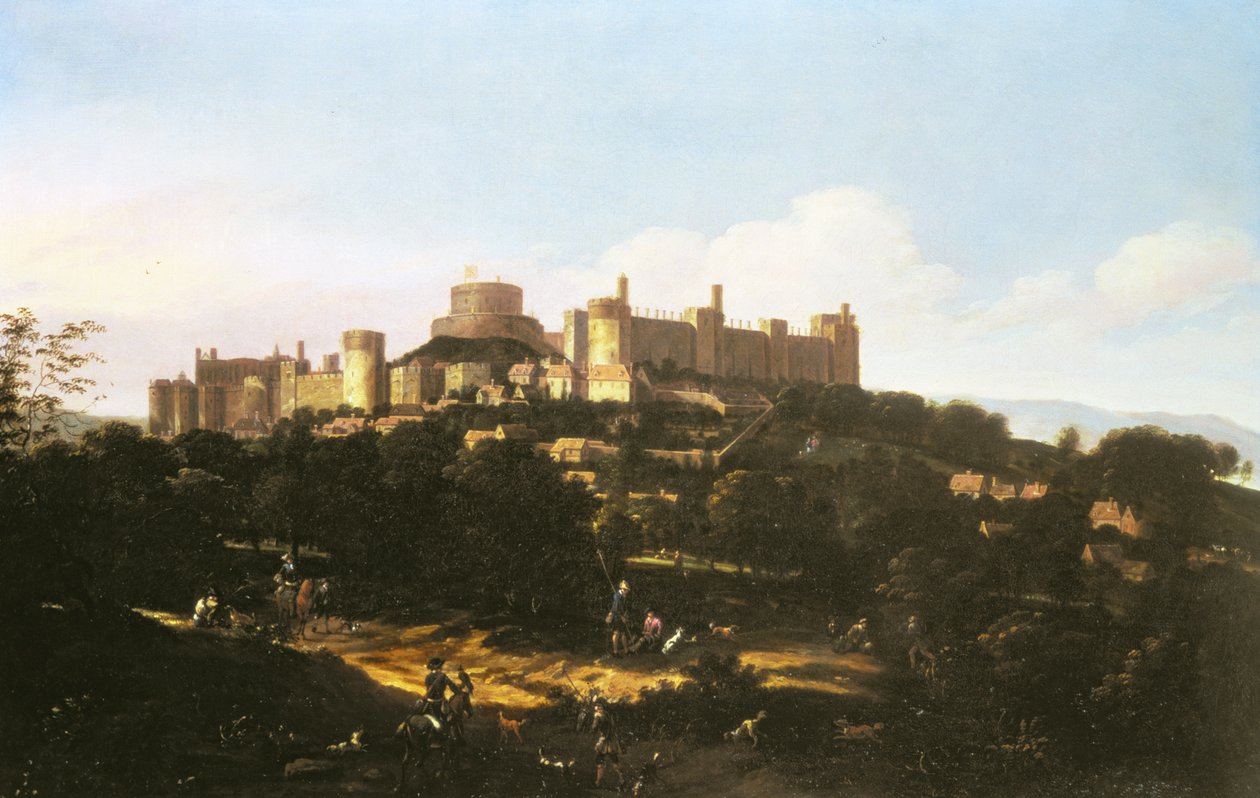 Een uitzicht op Windsor Castle door Jan Wyck