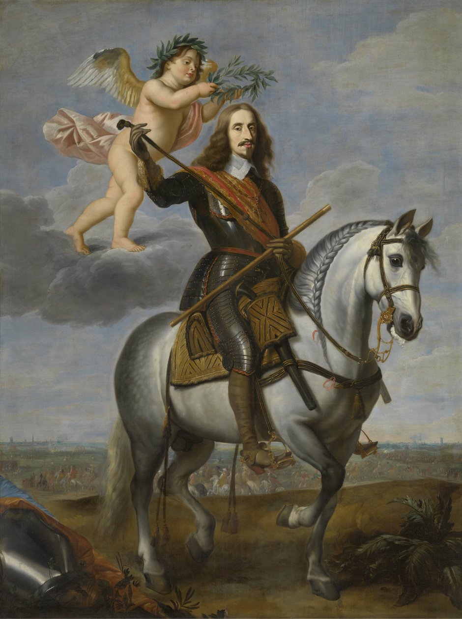 Ruiterportret van Aartshertog Leopold Wilhelm (1614-1662) door Jan den van Hoecke