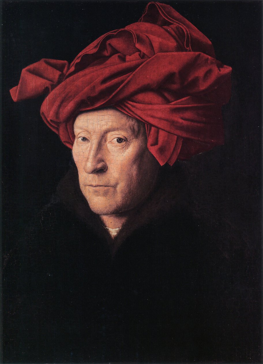 Portret van een man door Jan van Eyck
