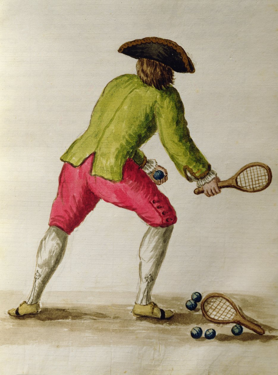 Edelman die rackets speelt door Jan van Grevenbroeck