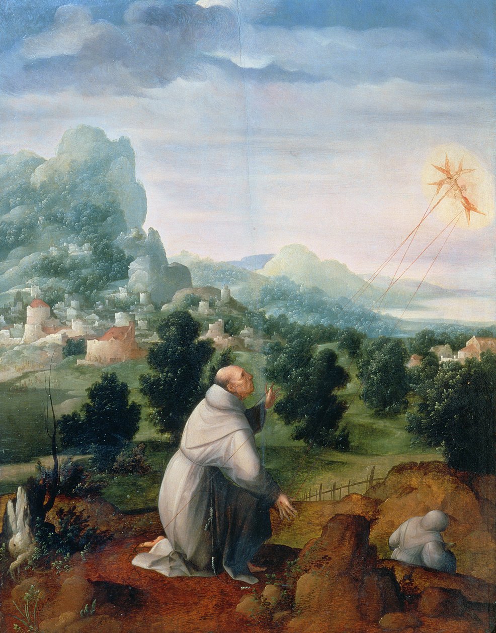 St. Franciscus Ontvangt de Stigmata door Jan van Scorel