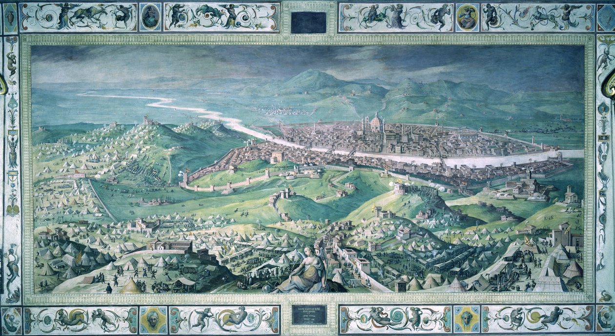 Het beleg van Florence door Jan van der Straet