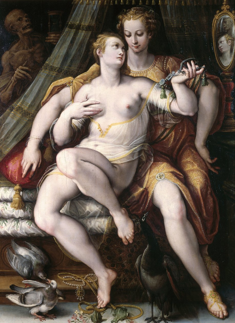 IJdelheid, Bescheidenheid en Dood, 1569 door Jan van der Straet